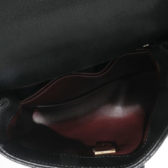 Chanel Black Caviar Quilted Small Coco Top Handle Flap Bag - Picture 8 of 8